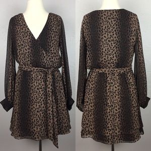 Jay Godfrey Leopard Cheetah Animal Print Dress